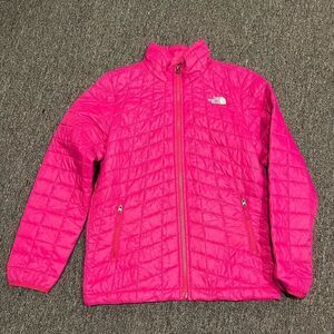 The North Face Pink Quilted Jacket size 14/16